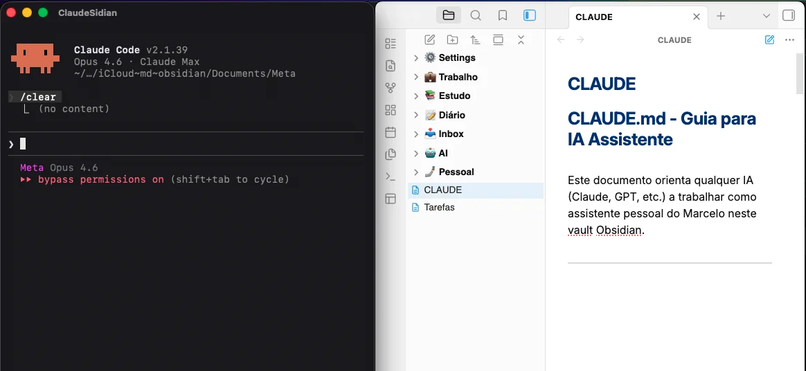 Como transformei o Obsidian no meu segundo cérebro com IA